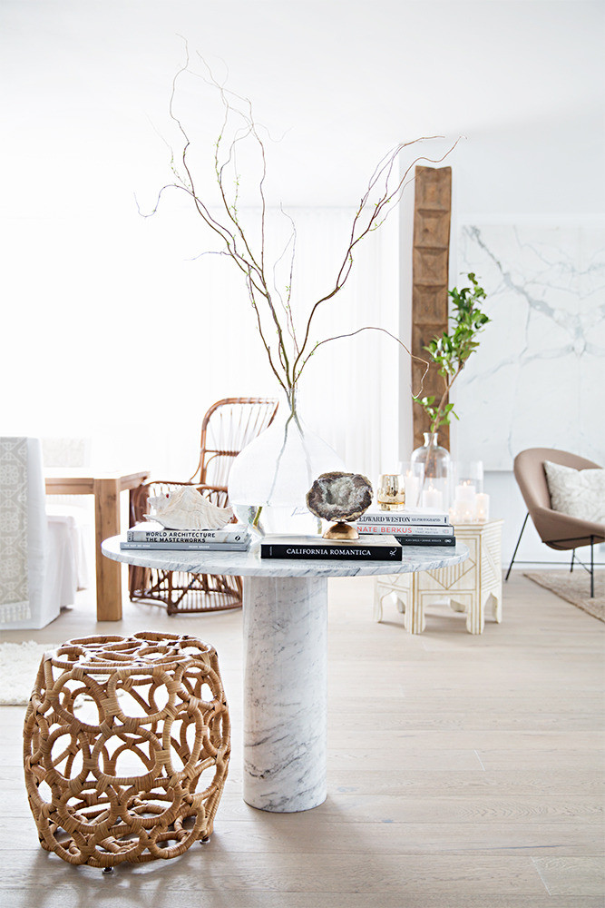 Taupe and White Dining room