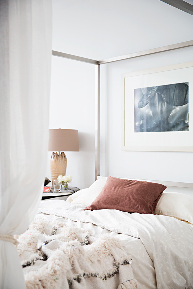 Brown and Taupe and White Bedroom