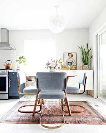 before-and-after:  how to redo kitchen floors on a budget