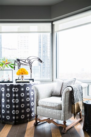 Blue and Gray Living room