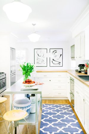 White and Wood Kitchen