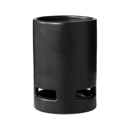  Target black ceramic planter