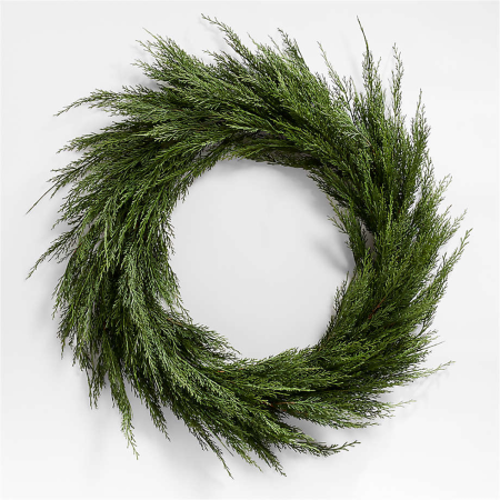  Faux Cypress Wreath 36"