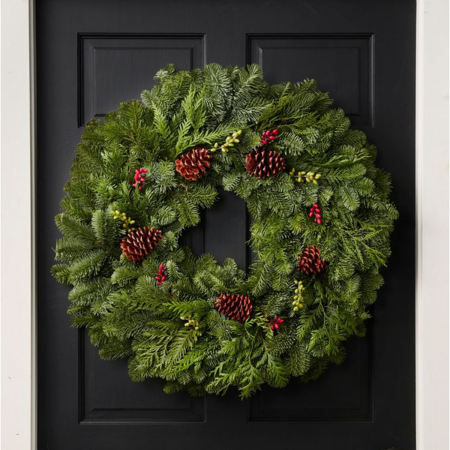  Woodland Berry Wreath, 30"