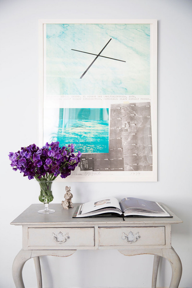 Blue and White Hallway