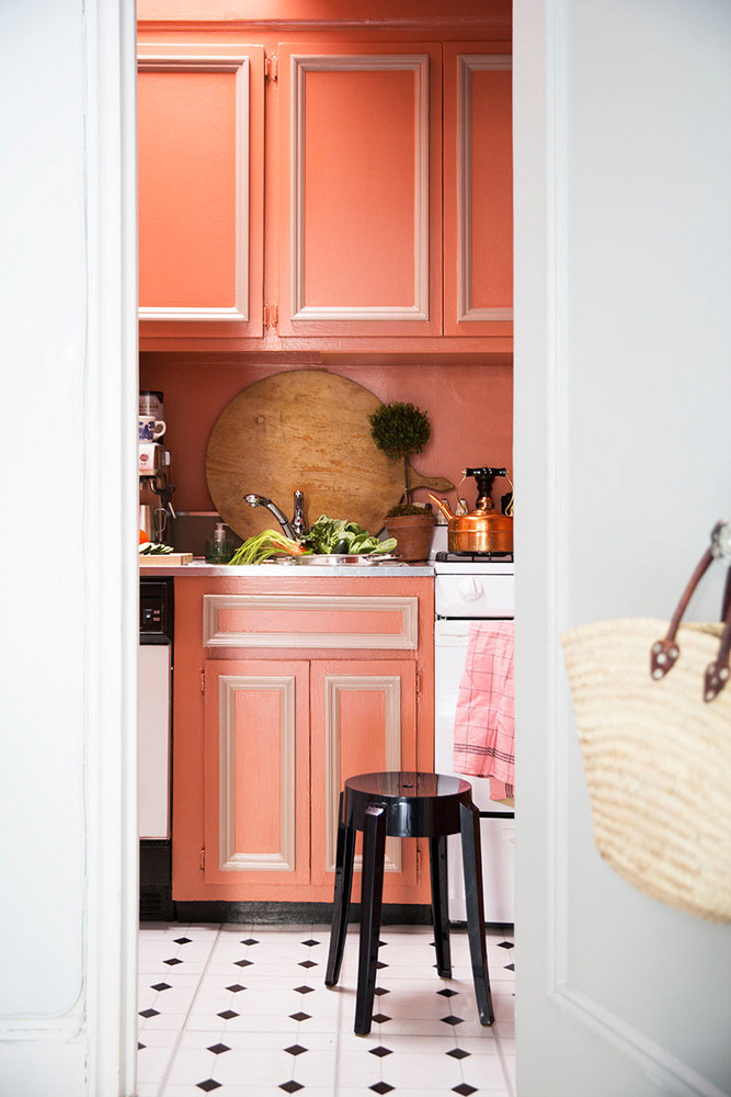 Orange and Red Kitchen