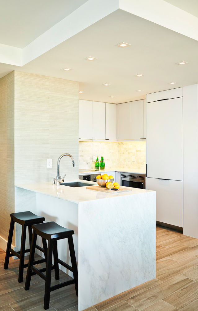 Black and Taupe and White Kitchen