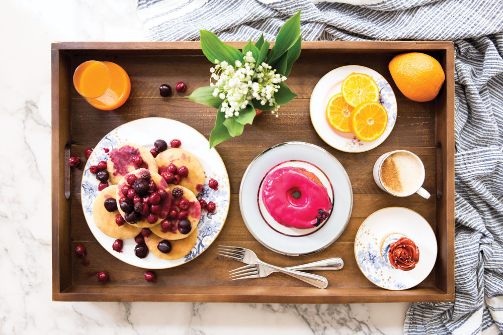 Wood Table Setting