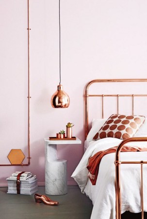 color pairing trend: copper & pink perfection