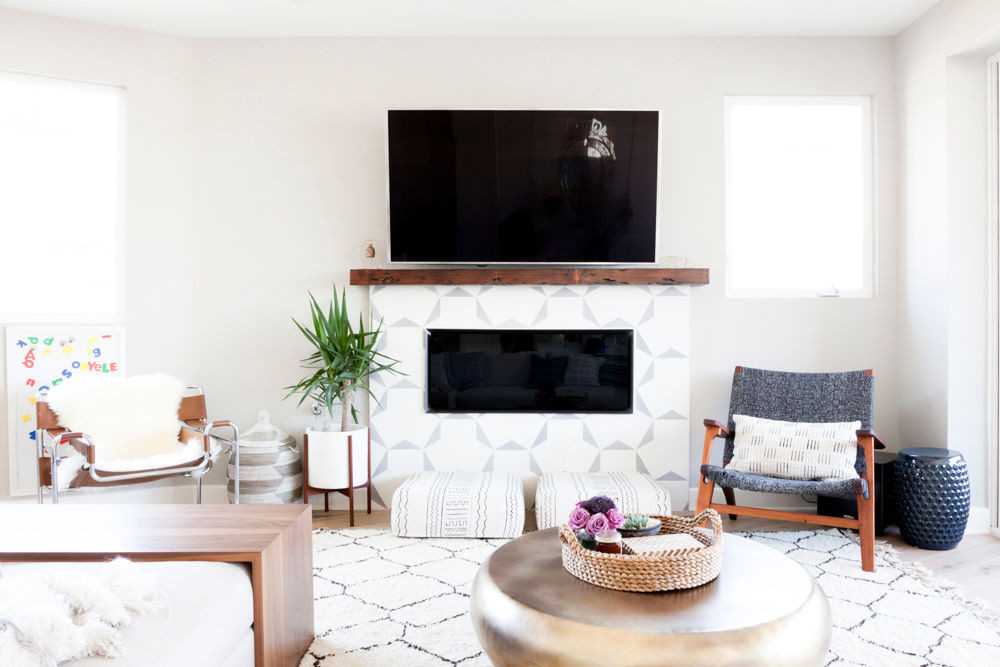 Bohemian Decor White Living room