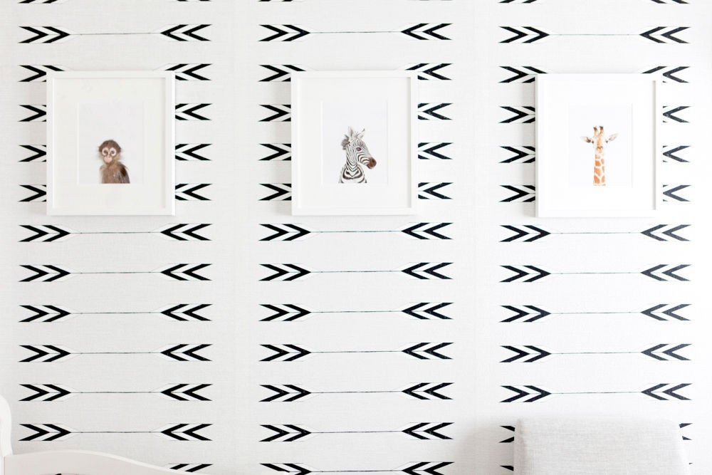 Bohemian Decor Black and White Kid's room