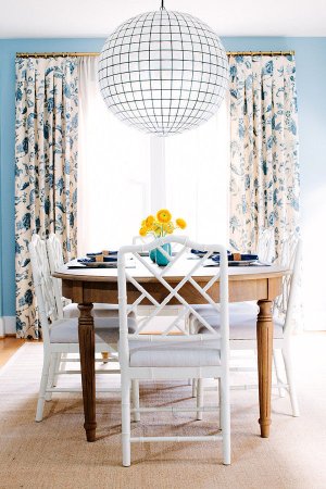 before & after: copious color in the dining room