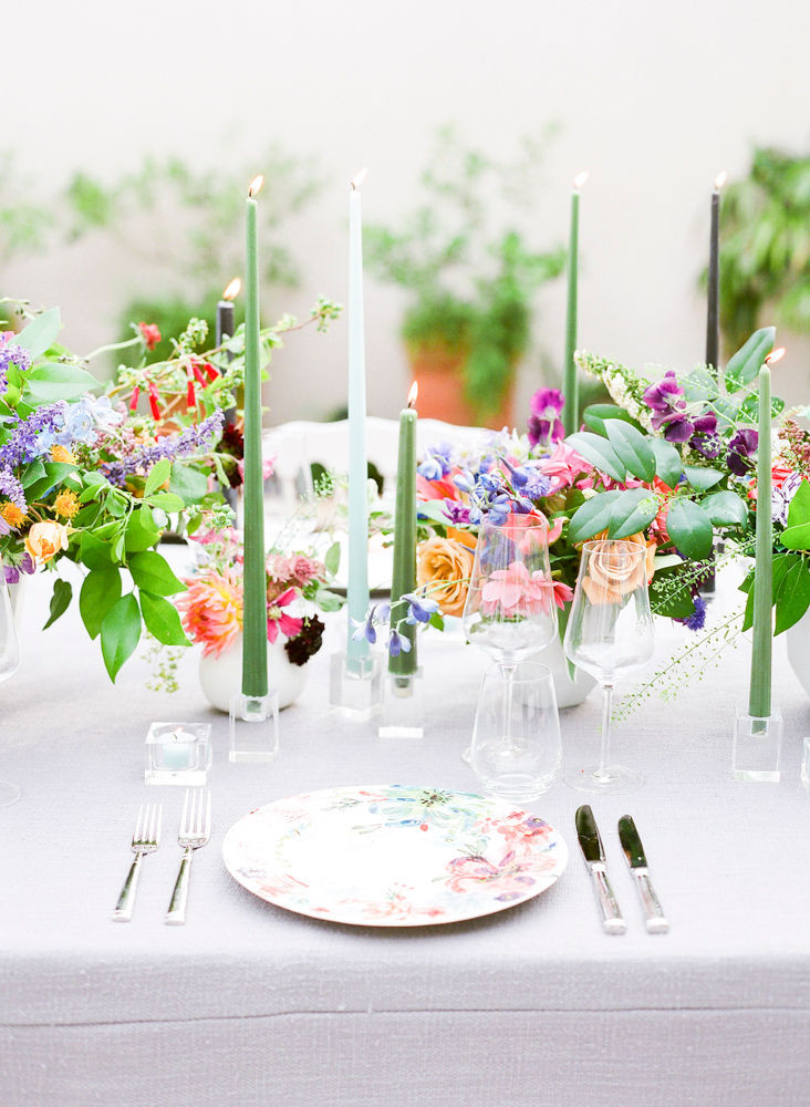 Green Table Setting