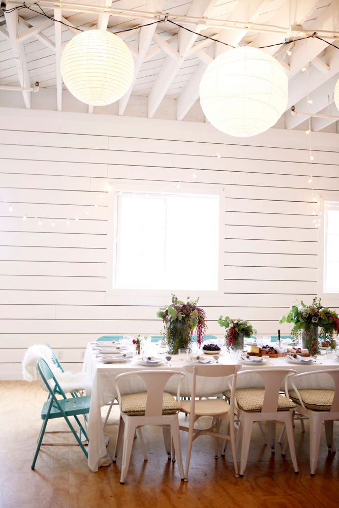 Taupe and White Table Setting