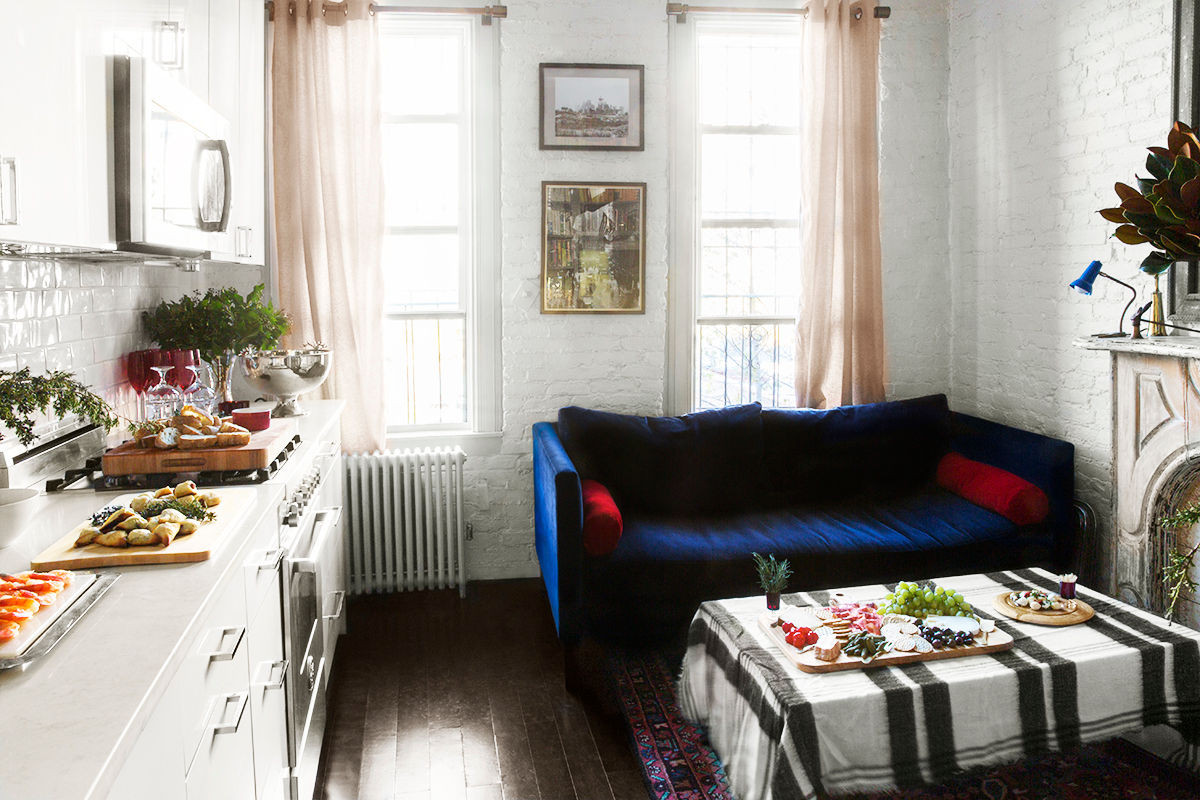 Blue and White Living room