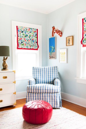 this gender-neutral nursery makes multicolor POP