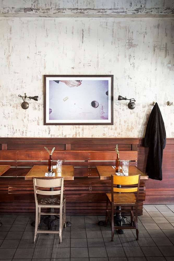 Brown and Wood Shop interior