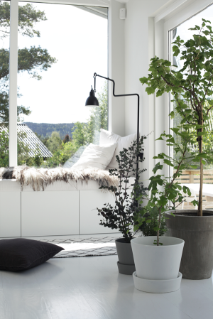 Gray Decor White Entryway