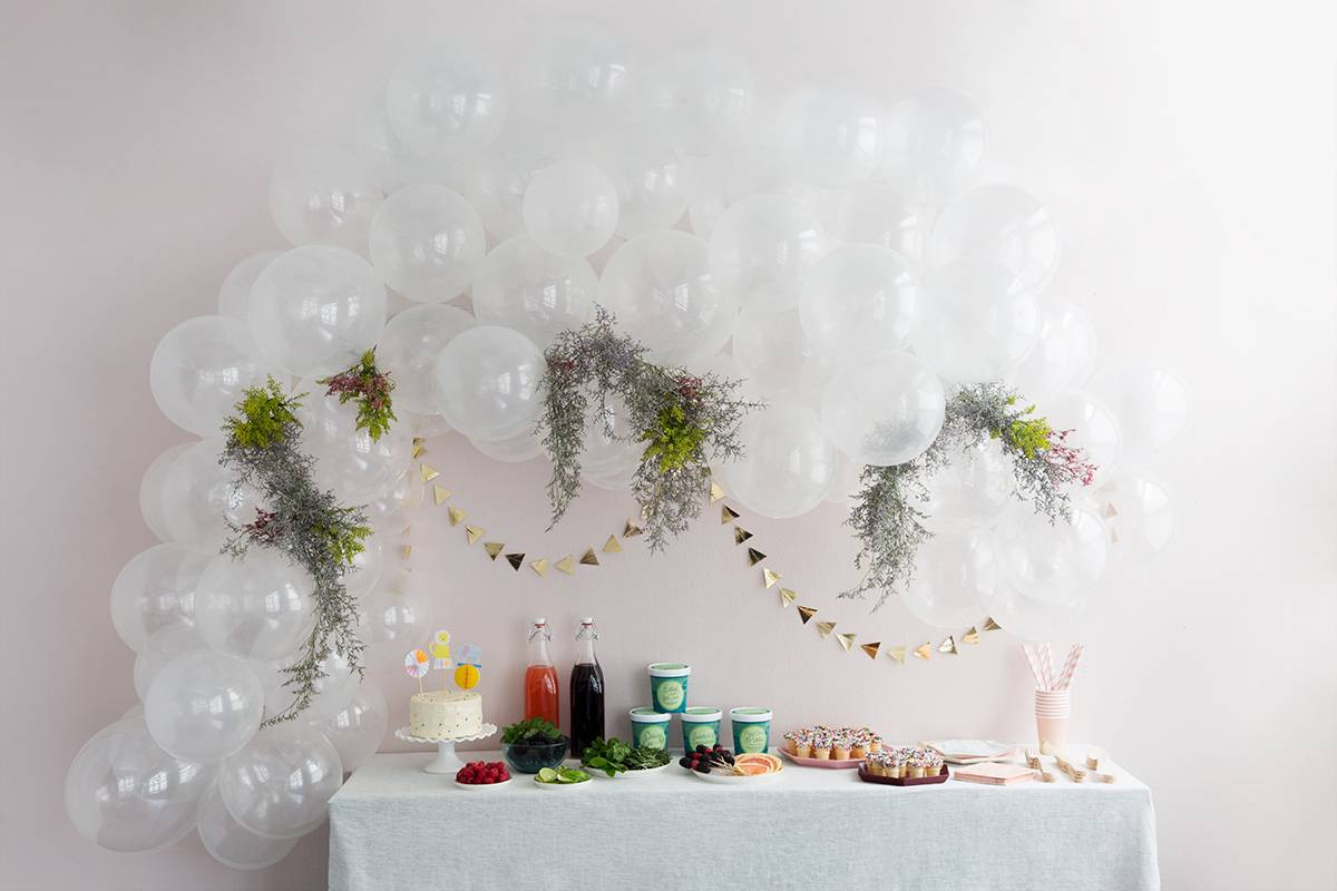 Pink and White Table Setting