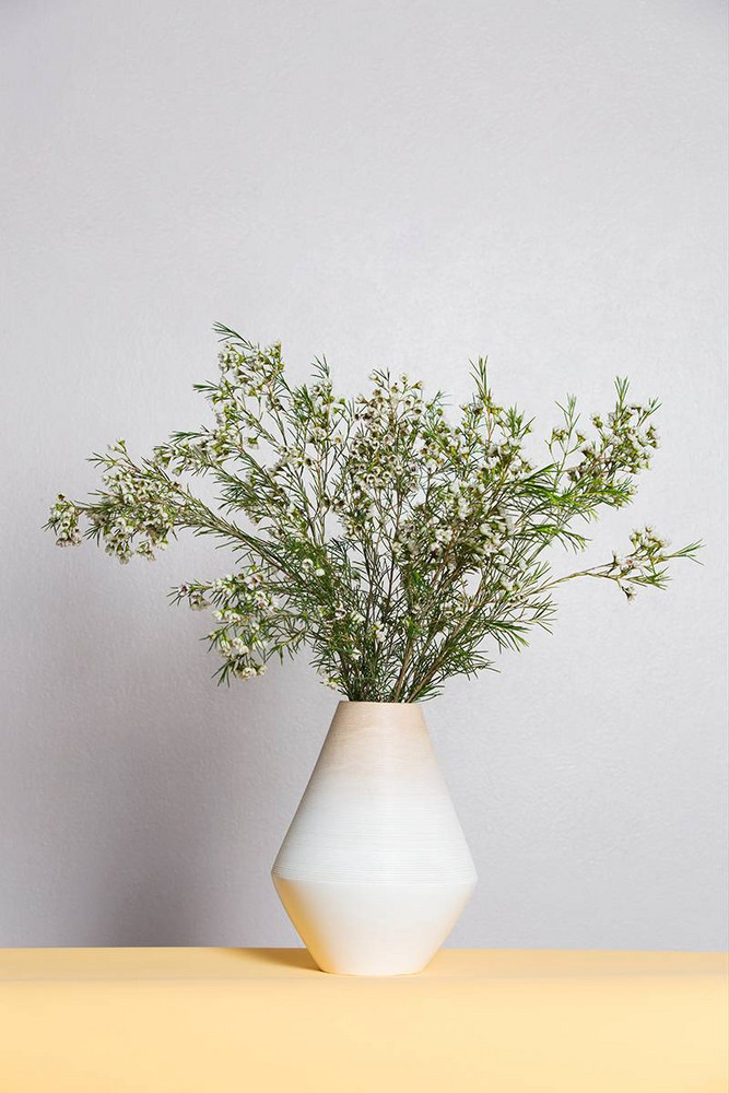 Flowers And Vases Gray and Yellow Flowers