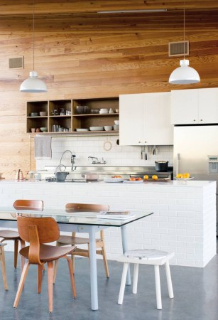 White and Wood Dining room