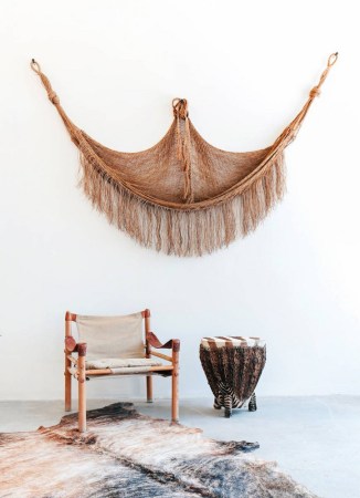 Brown and White Living room