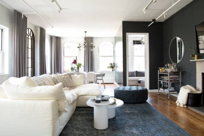 Black and White Living room