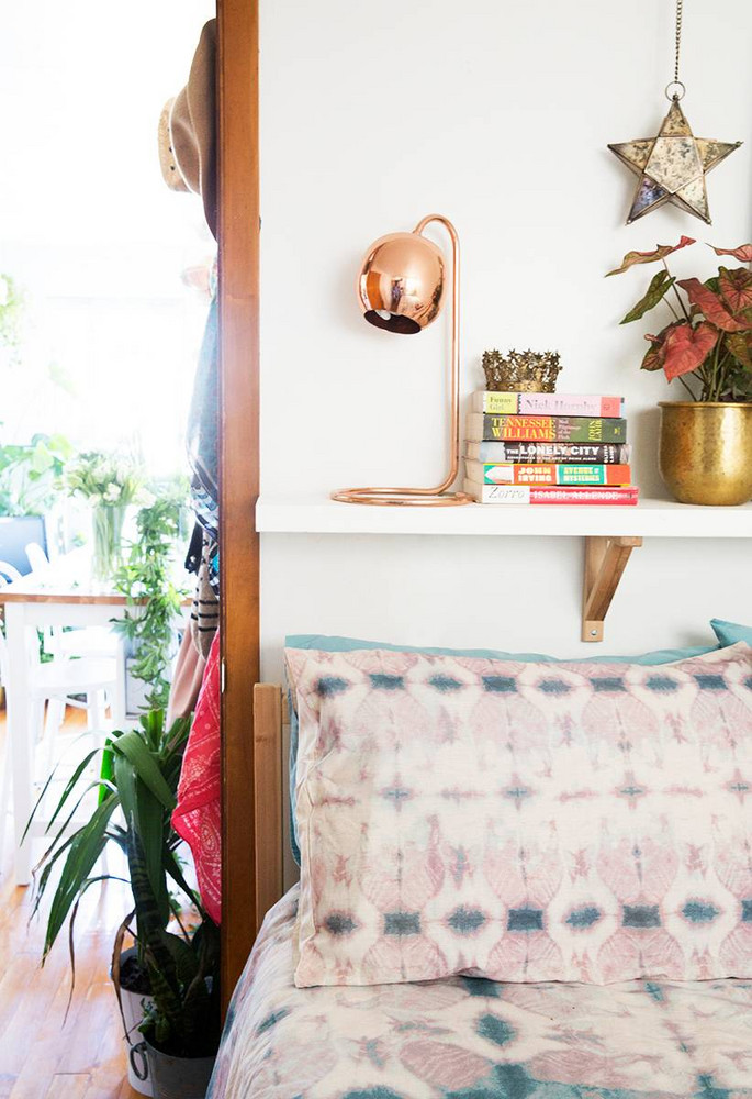 NYC Apartment Of Brooke Lucas Of The Wild Bunch Taupe and White Bedroom