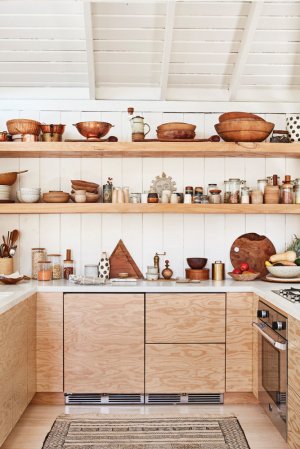 White and Wood Kitchen