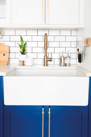 Blue and White Kitchen