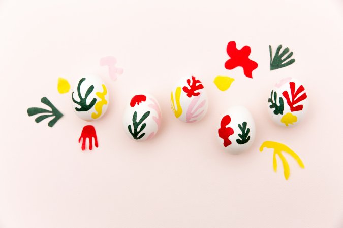 matisse-inspired eggs