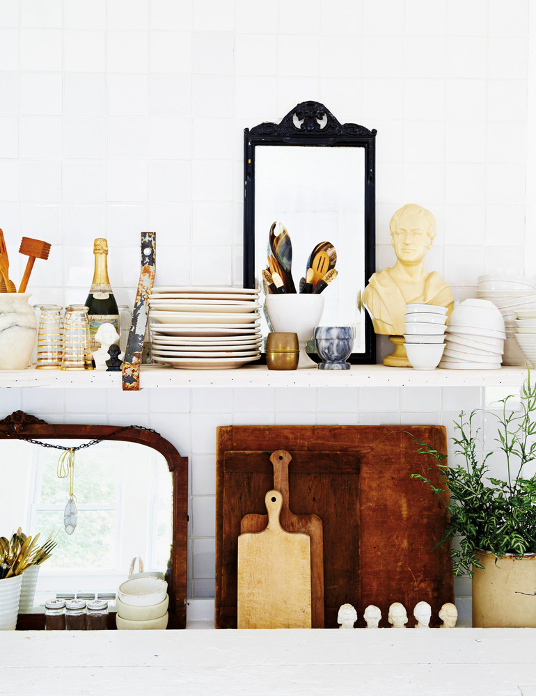 White and Wood Kitchen