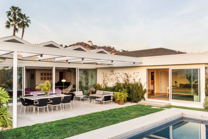 Black and White Patio