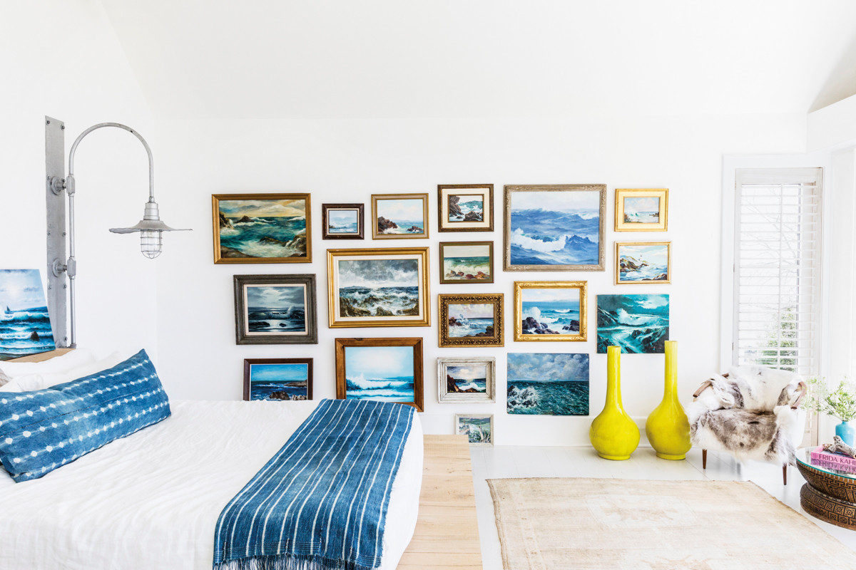 Blue and White Bedroom