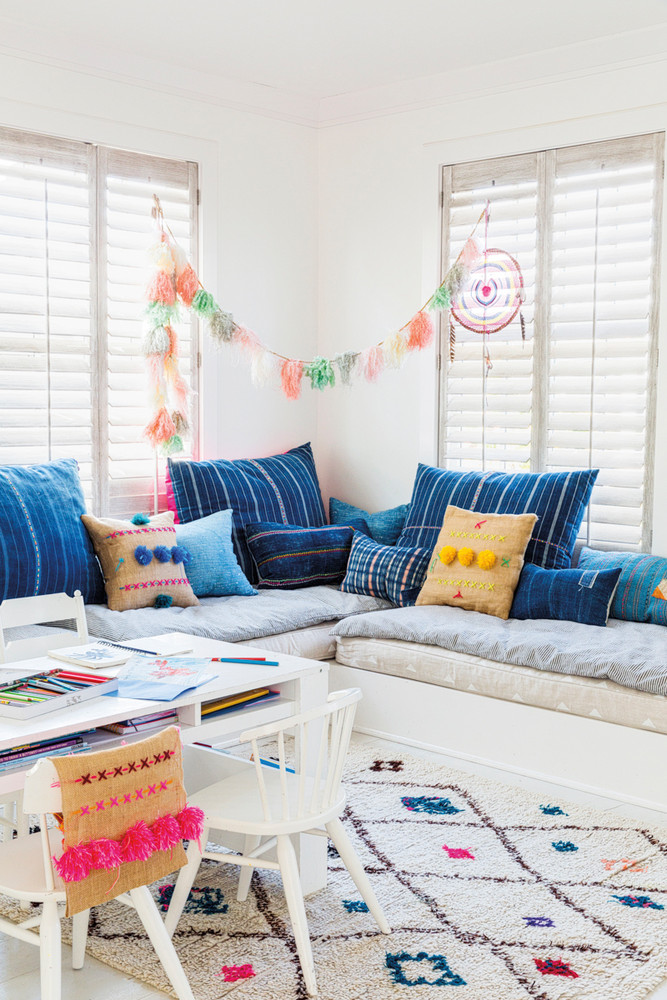 Blue and White Playroom