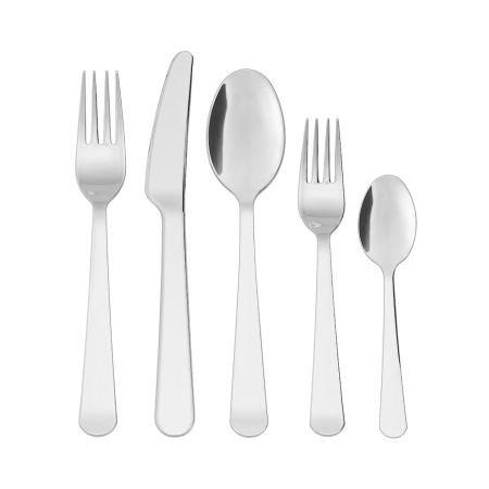  five pieces of silverware