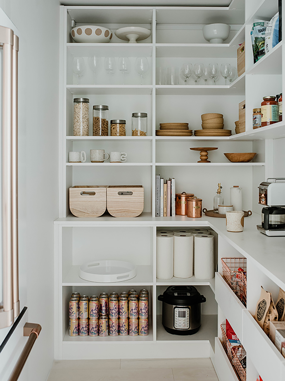 white walk in pantry