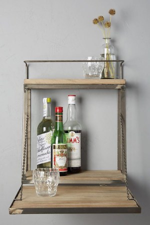 Liquor Shelves Are the New Bar Carts