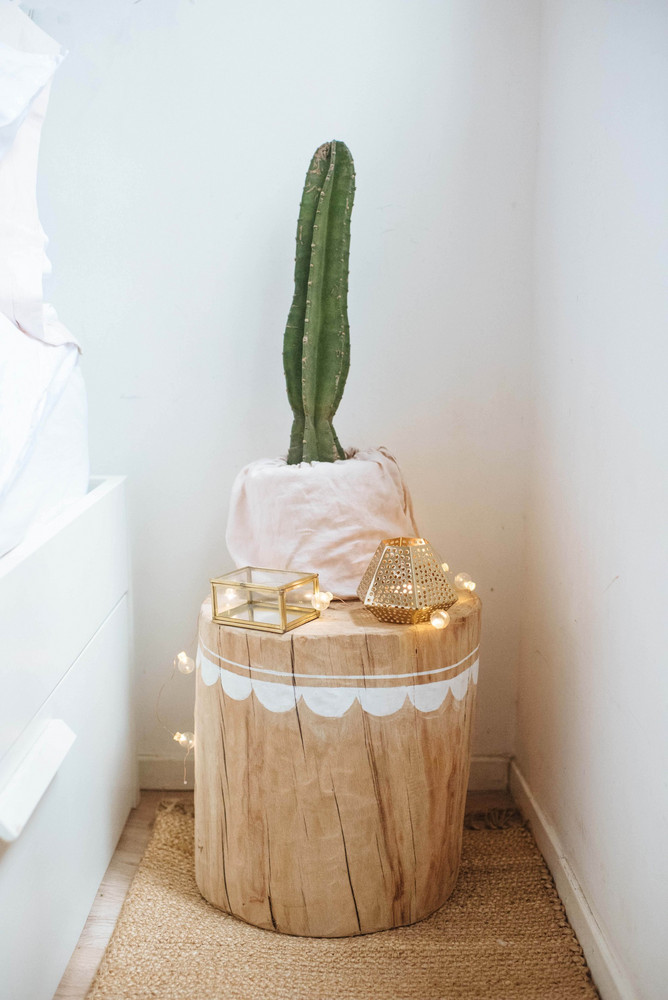 wood nightstand