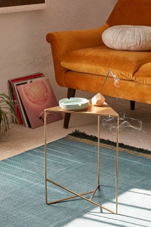 triangle accent table living room