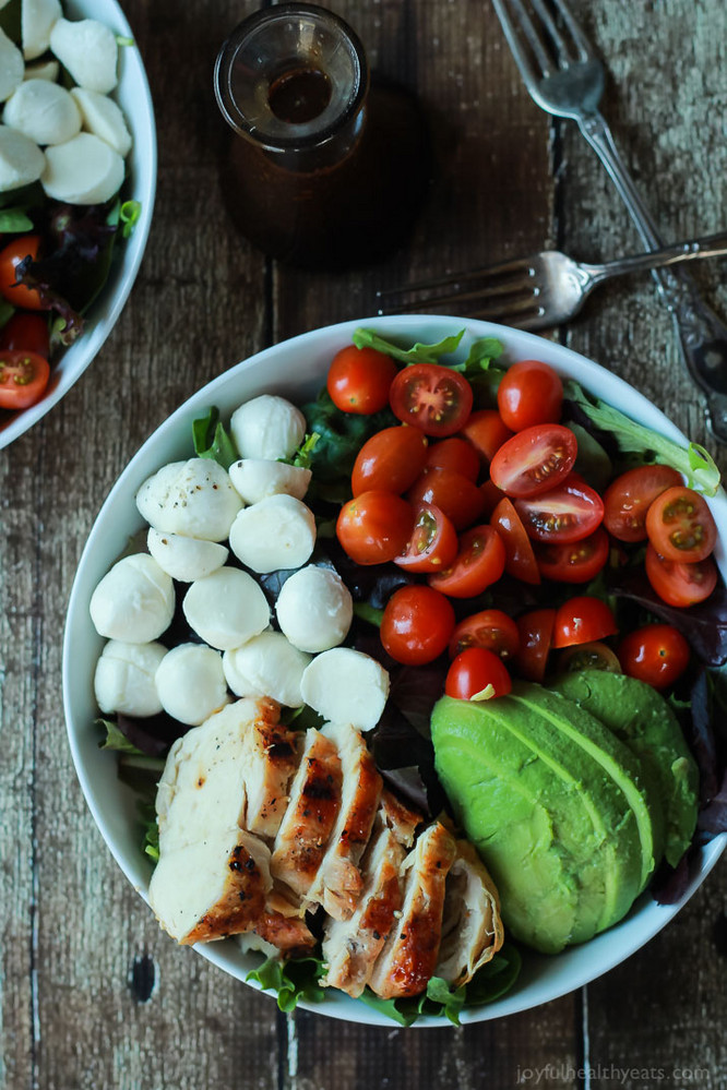 12 Simple Avocado Recipes That Aren't Toast- avocado caprese salad