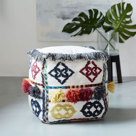 pom pom home west elm pouf