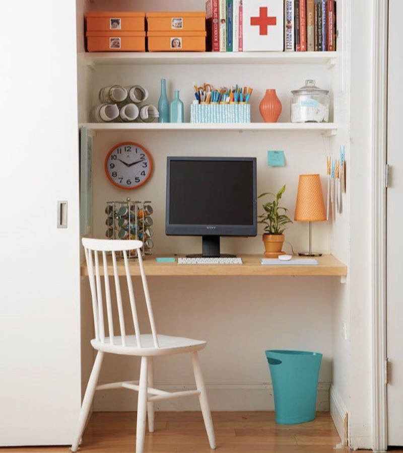 desk designs converted closet