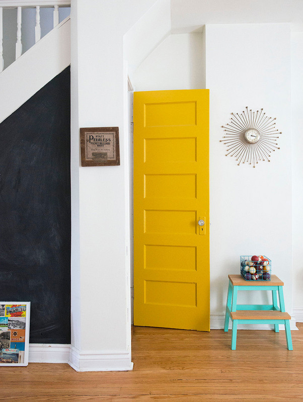 yellow colorful door