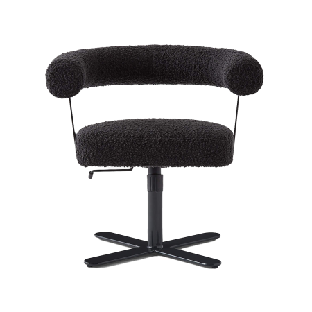  MEZZA CHARCOAL GREY BOUCLE OFFICE CHAIR