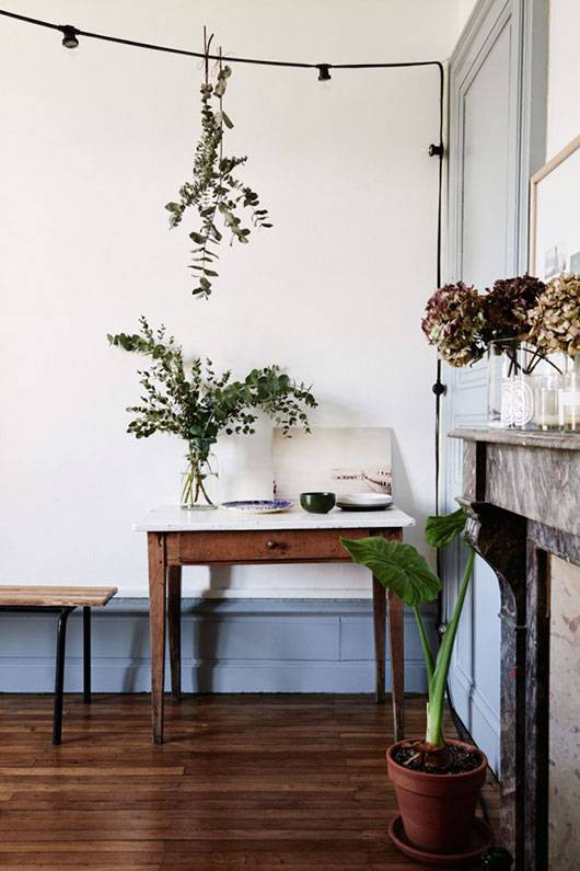 painted woodwork brown wood floor