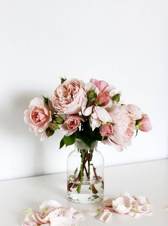 Spring Flower Arrangements pink peonies