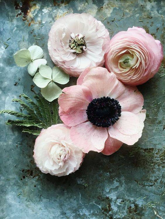 Spring Flower Arrangements pink poppies