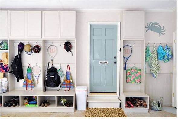 garage storage ideas blue back door in white garage