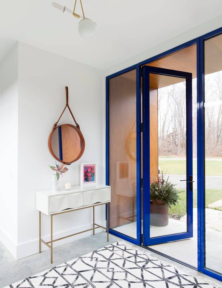 paint trim colors white room with blue trim